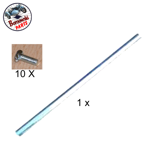 Zierleiste 1teilig 130 cm lang mit 10 Schrauben