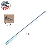 Zierleiste 1teilig 130 cm lang mit 10 Schrauben